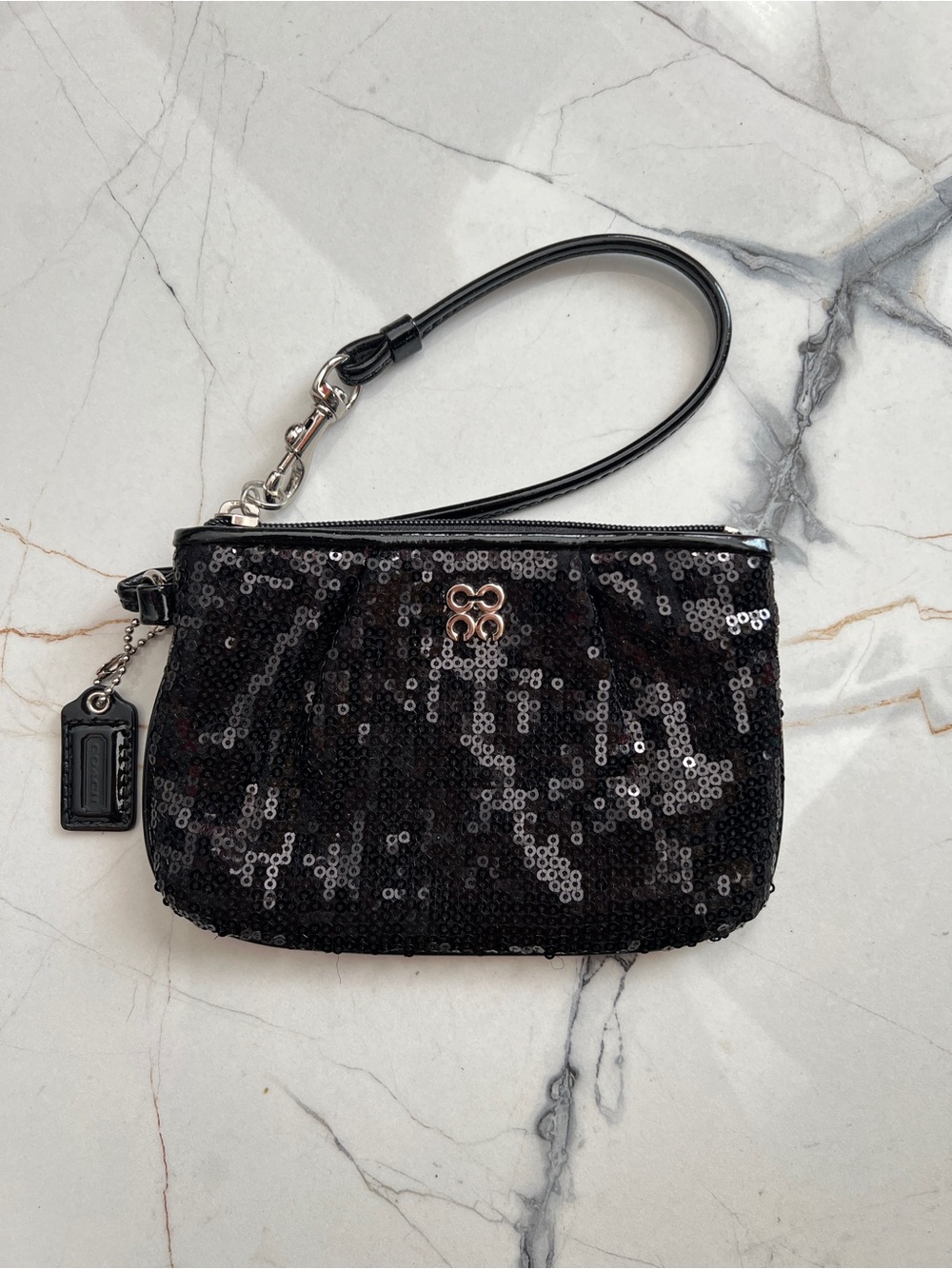 Coach Julia Sequin Small Wristlet/Evening Bag